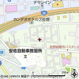 栃木県佐野市越名町1263-10周辺の地図