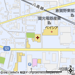 ドラッグストアコスモス倉賀野店周辺の地図