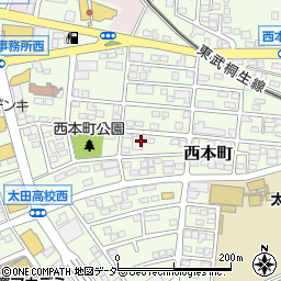 〒373-0033 群馬県太田市西本町の地図