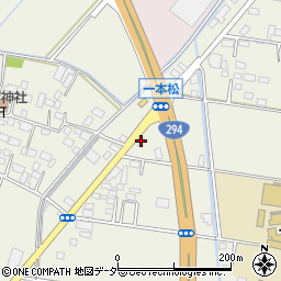 茨城県筑西市一本松86周辺の地図