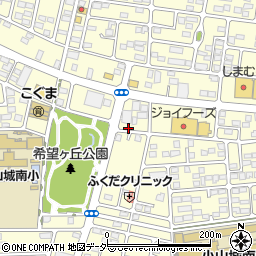 栃木県小山市西城南周辺の地図