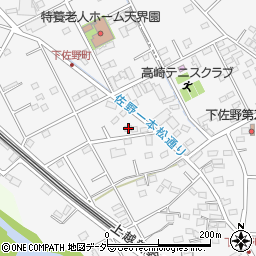 群馬県高崎市下佐野町577周辺の地図