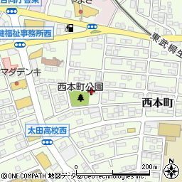 太田市役所　花と緑の課周辺の地図