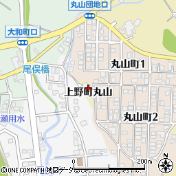 石川県加賀市上野町丸山周辺の地図