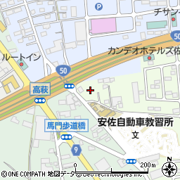 栃木県佐野市越名町1286-3周辺の地図
