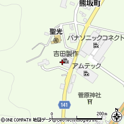 石川県加賀市熊坂町（平山）周辺の地図