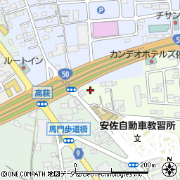 栃木県佐野市越名町1286周辺の地図
