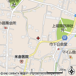 長野県安曇野市堀金烏川2375周辺の地図