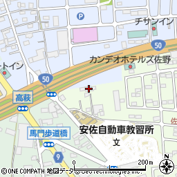 栃木県佐野市越名町1282-6周辺の地図