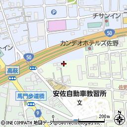 栃木県佐野市越名町1281周辺の地図