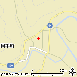 石川県白山市阿手町カ周辺の地図