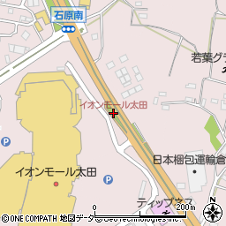イオンモール太田周辺の地図