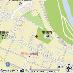 栃木県足利市野田町周辺の地図
