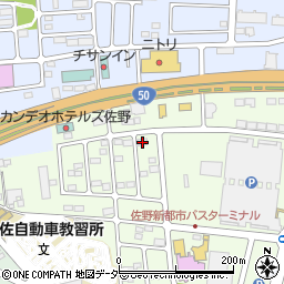 栃木県佐野市越名町2044-1周辺の地図