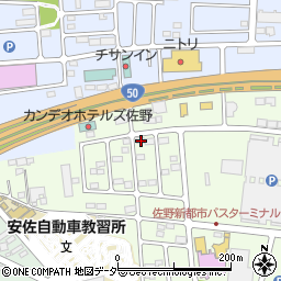 栃木県佐野市越名町2045-1周辺の地図