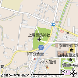 上堀諏訪神社周辺の地図