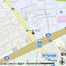 ホテルルートイン佐野藤岡インター周辺の地図