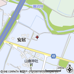 茨城県笠間市安居131周辺の地図