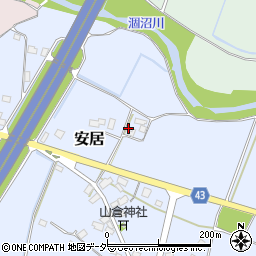 茨城県笠間市安居132周辺の地図