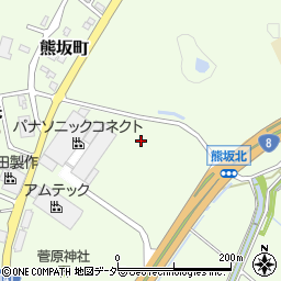 石川県加賀市熊坂町タ甲周辺の地図
