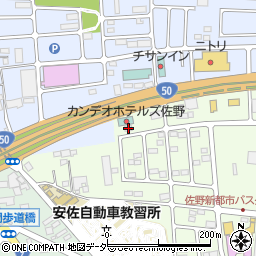 栃木県佐野市越名町2038-6周辺の地図