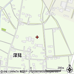 茨城県筑西市深見周辺の地図