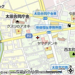 シャトレーゼ太田店周辺の地図