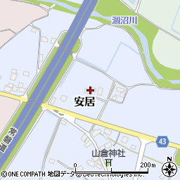 茨城県笠間市安居115周辺の地図