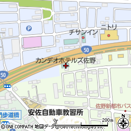 栃木県佐野市越名町2038-1周辺の地図