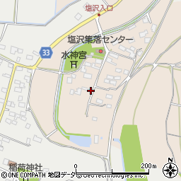 栃木県小山市塩沢周辺の地図