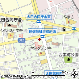 おかしやさん太田店周辺の地図
