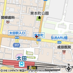 株式会社ウォースペイント太田支店周辺の地図
