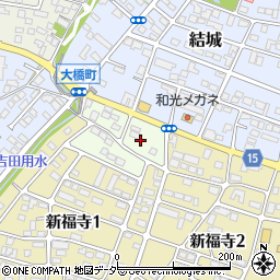 茨城県結城市大橋町周辺の地図