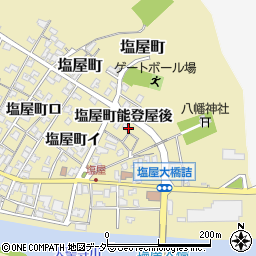 石川県加賀市塩屋町能登屋後周辺の地図