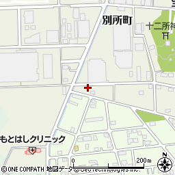 群馬県太田市別所町81周辺の地図