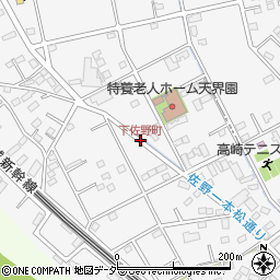 下佐野町周辺の地図