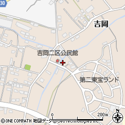 茨城県笠間市吉岡129周辺の地図