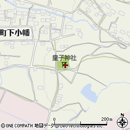 皇子神社周辺の地図