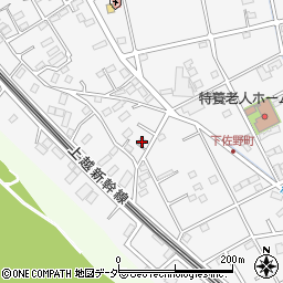 群馬県高崎市下佐野町1022周辺の地図