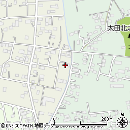 群馬県太田市別所町447周辺の地図