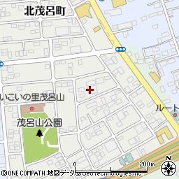 栃木県佐野市茂呂山町周辺の地図