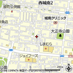 栃木県小山市西城南2丁目25周辺の地図