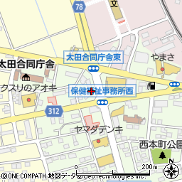 ａｕショップ太田中央周辺の地図