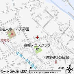 群馬県高崎市下佐野町201周辺の地図