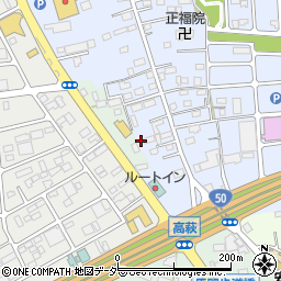 栃木県佐野市高萩町383周辺の地図