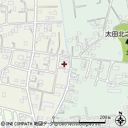 群馬県太田市別所町448周辺の地図