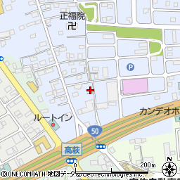 栃木県佐野市高萩町370周辺の地図