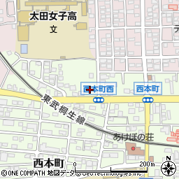 珈琲館 太田北店周辺の地図