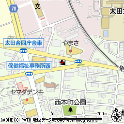上岡石油太田周辺の地図