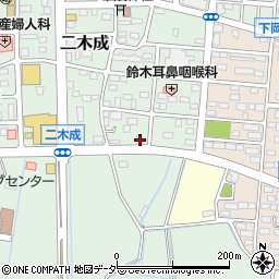 茨城県筑西市二木成1958-2周辺の地図